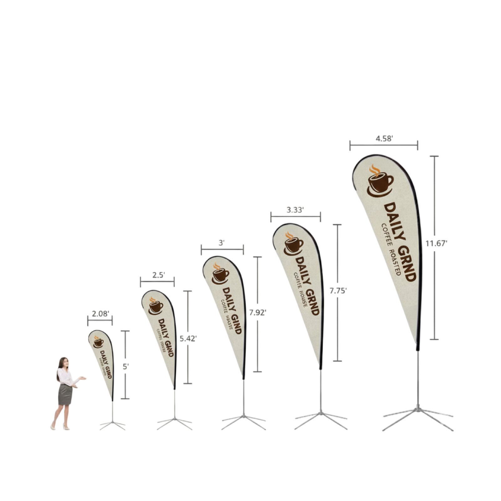 Teardrop Flags Dubai