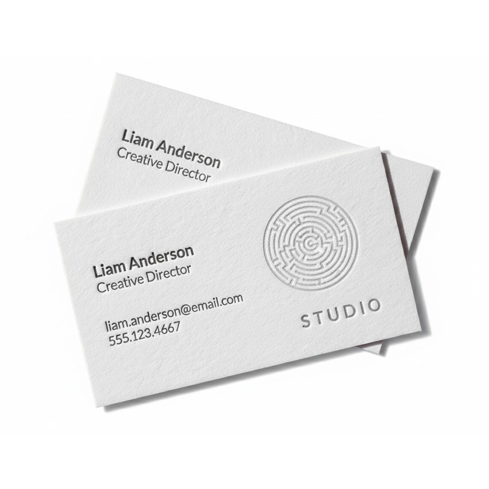 Custom Embossed Business Cards Printing Abu Dhabi Dubai View 3